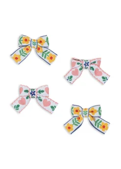 4 Pack Bow Hair Clips