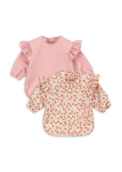 2 Pack Dinner Bib with sleeves and frill