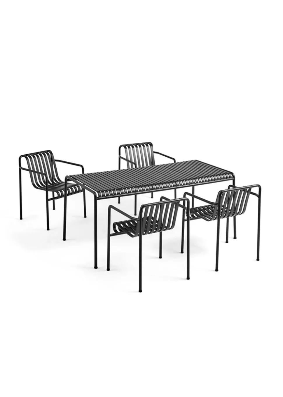 1 Palissade Bord og 4 Palissade Dining Armchair