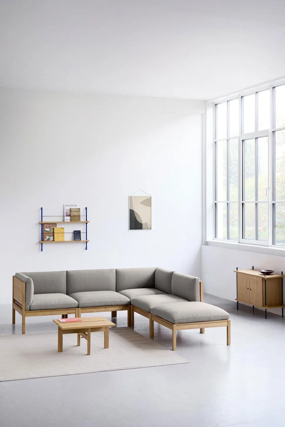 3 Seater Sofa With Sides + 1 Side Table - The MOEBE Modular Sofa