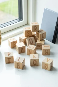 Alphabet blocks, 16 pcs.