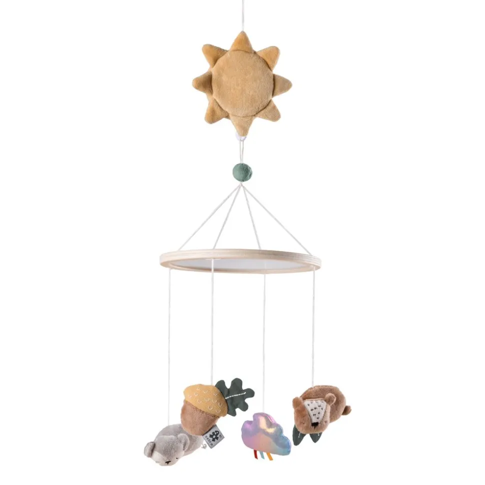 Baby musical mirror mobile, Woodland