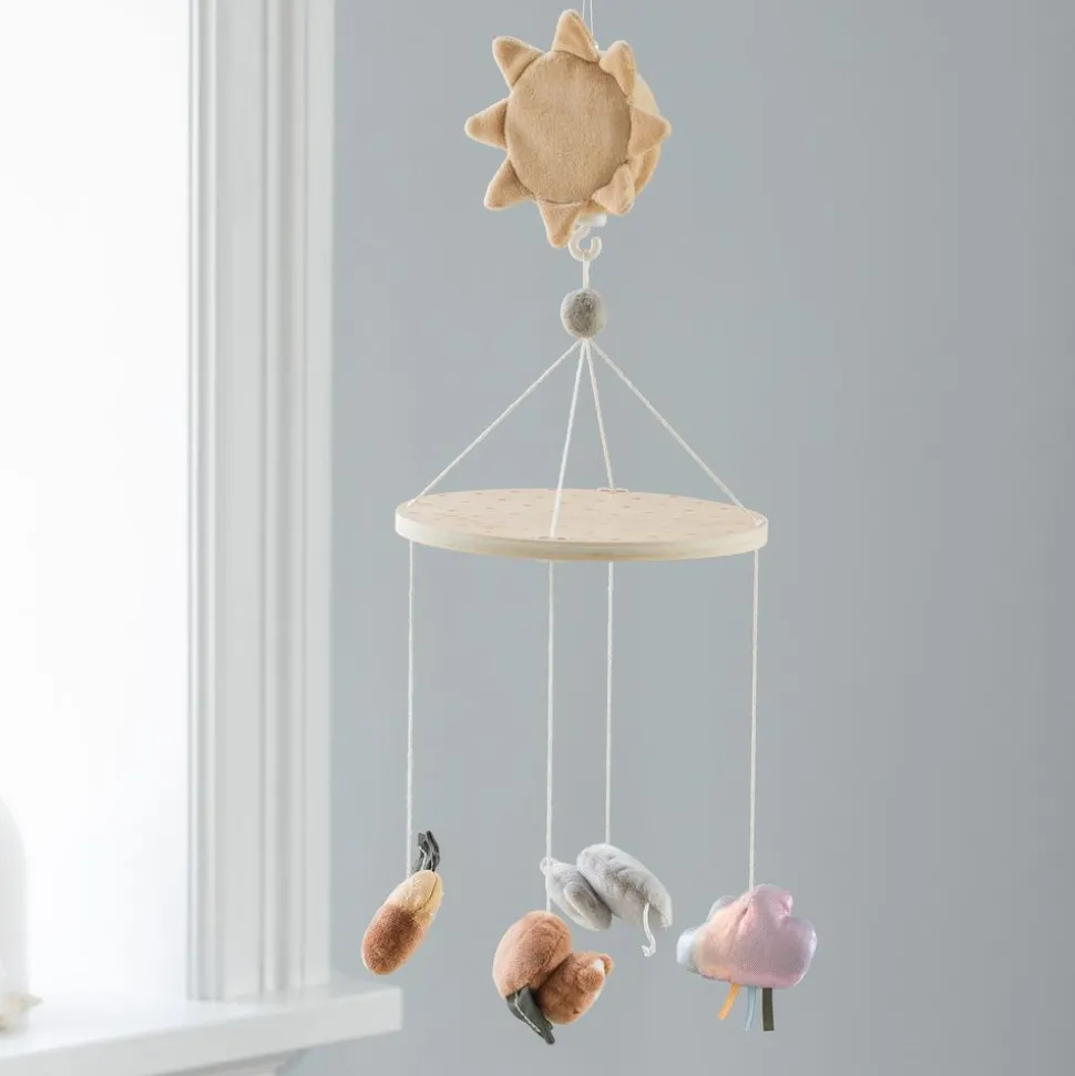 Baby musical mirror mobile, Woodland