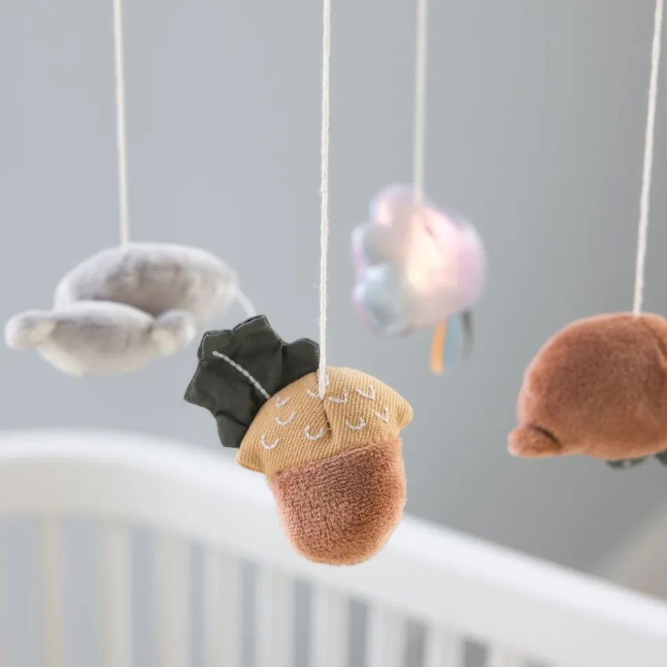 Baby musical mirror mobile, Woodland