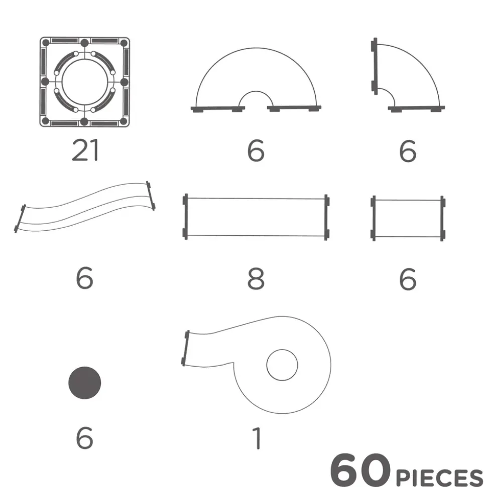Ball Run Compact Pack Intense 60 pieces