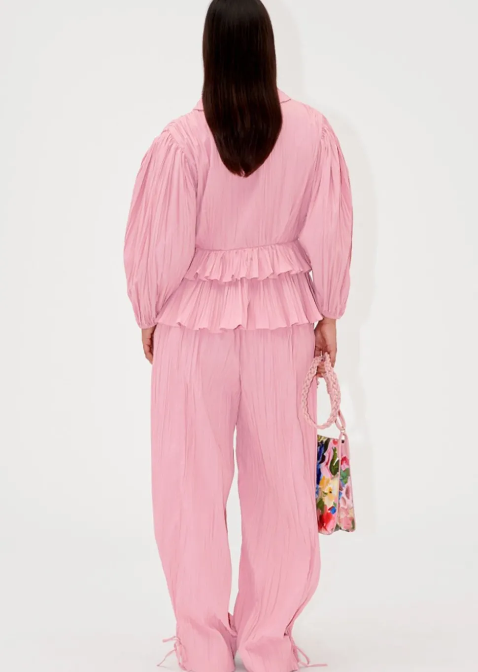 Balloon Sleeve Tie Top