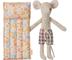Beach Mouse With Air Mattress - Dad