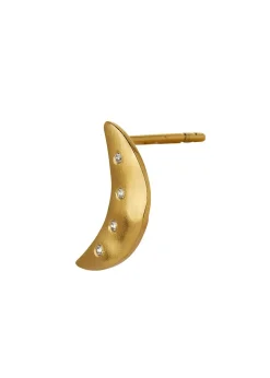 Bella Moon Earring with Four Stones