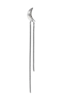 Bella Moon Earring with Long Chains