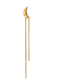 Bella Moon Earring with Long Chains