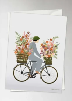 Bicycle with flowers - kort