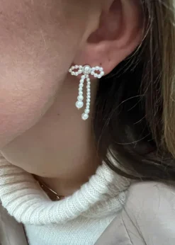Bow Pearl Earrings