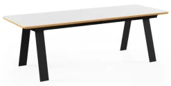 Chess Table w. Corian Top Inkl. 1 Butterfly extension leaf / GM 3400 by Nissen & Gehl