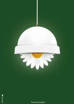 Classic Flowerpot Poster - Green