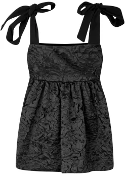 Contrasted Tie Top