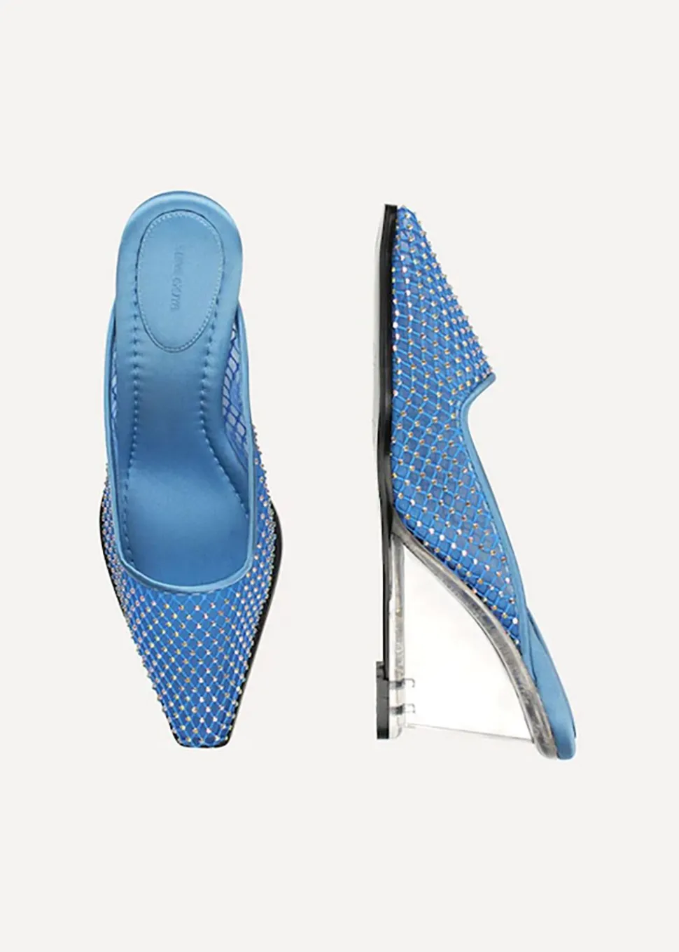 Crystal Wedge Heel