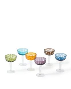 Cuttings Coupe Glasses / set af 6