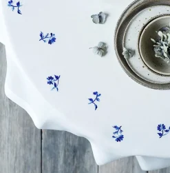 Dug med Blå Blomst