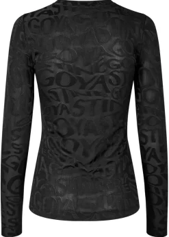 Elastic Long Sleeve Top