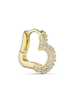 Esmee Heart Earring W. Zircons