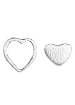 Family Love Earrings Pair Brushed