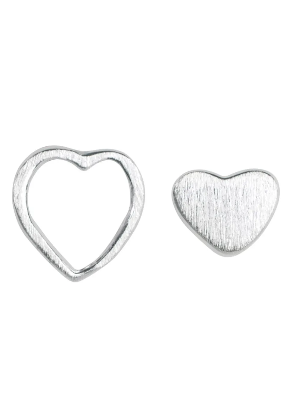 Family Love Earrings Pair Brushed