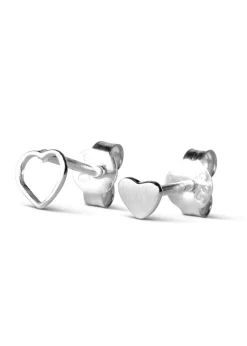Family Love Earrings Pair Brushed
