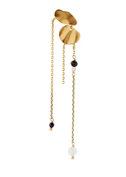 Festive Clear Sea Earring with Chains & Stones