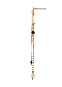 Festive Clear Sea Earring with Chains & Stones