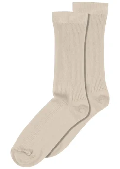 Fine Cotton Rib Socks