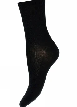 Fine Cotton Rib Socks