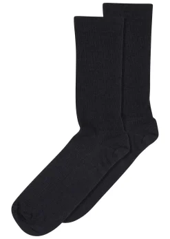 Fine Wool Rib Socks