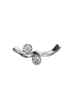 Flow Earring with Two Stones