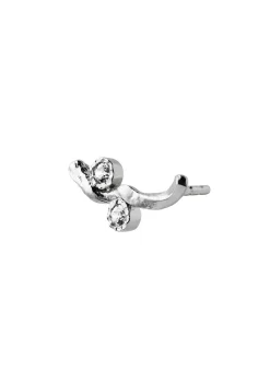 Flow Earring with Two Stones
