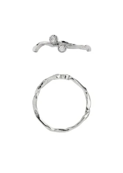 Flow Ring with Two Stones