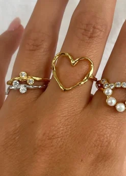Flow Ring with Two Stones