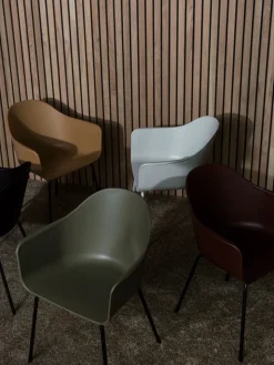 Harbour Dining Chair / Black Steel Base