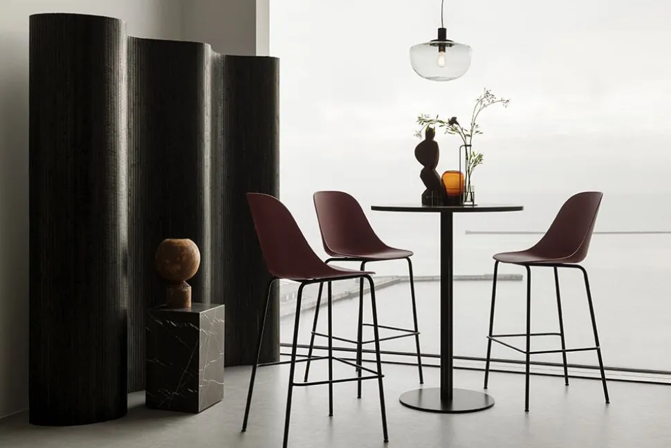 Harbour Side Counter Chair / Black Steel Base