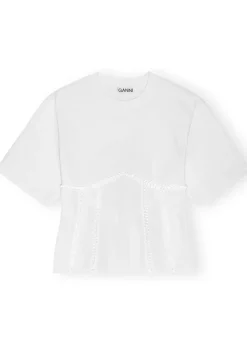 Heavy Cotton Tie Back Waisted T-shirt