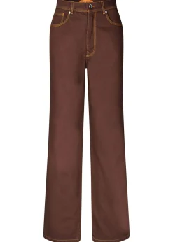 High Waist Straight Cut Pants