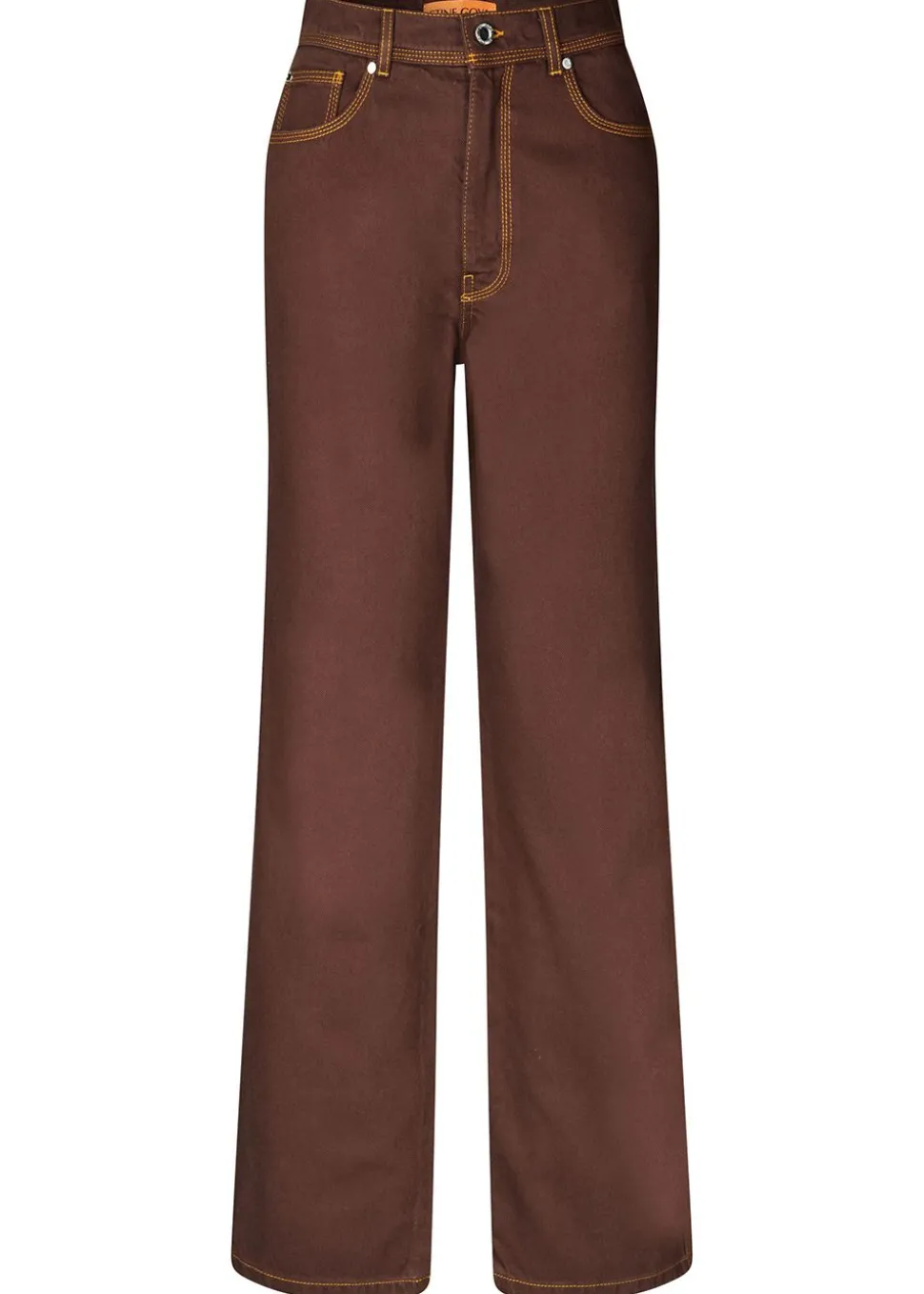 High Waist Straight Cut Pants