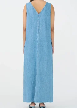 IVY-Uta Distressed Maxi Dress