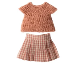 Knitted shirt and skirt, Size 3