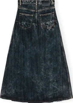 Light Denim Long Skirt