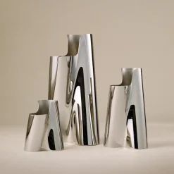 Lituus Floor Vase Stainless Steel