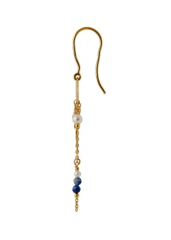 Long Gold Splash Earring – Chain & Color Pop