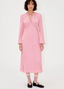 Long Sleeve Wrap Tie Dress