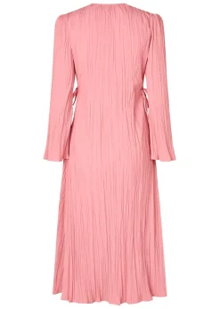 Long Sleeve Wrap Tie Dress