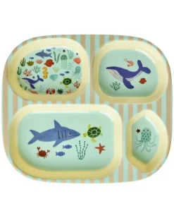 Melamine Kids 4 Room Plate