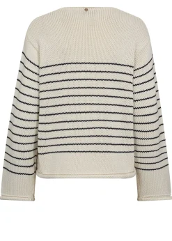 MMBine LS V-Neck Stripe Knit